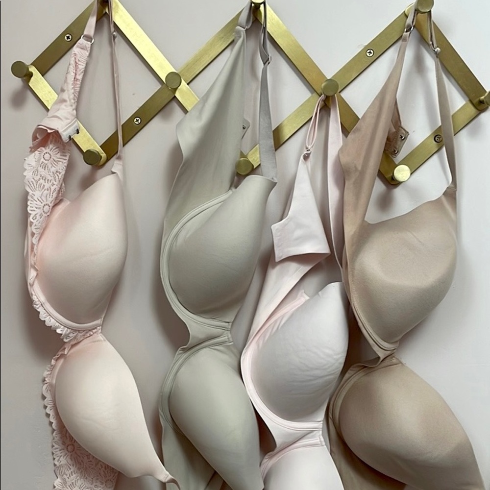 Lot of Four Aerie Bras 38C Nudes & Pinks